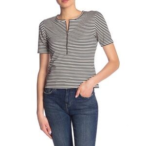 CURRENT ELLIOTT The‎ Leighton Stripe Tee Stripe